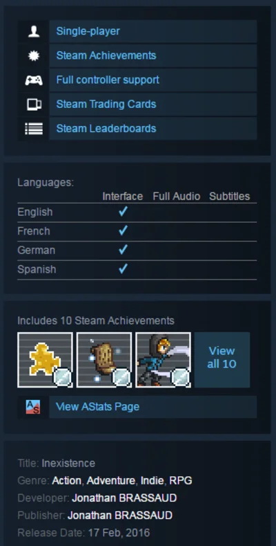 Inexistence (Steam KEY / ROW / Region free / Global)