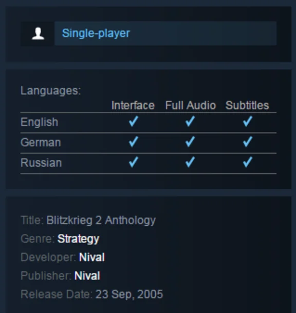 Blitzkrieg 2 Anthology (Steam KEY / ROW / Region free)