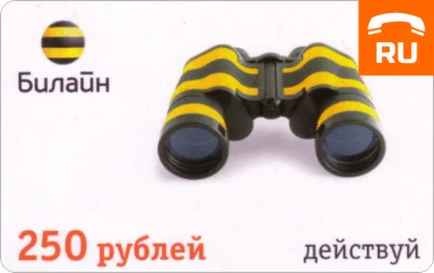 Beeline 250 rub payment card