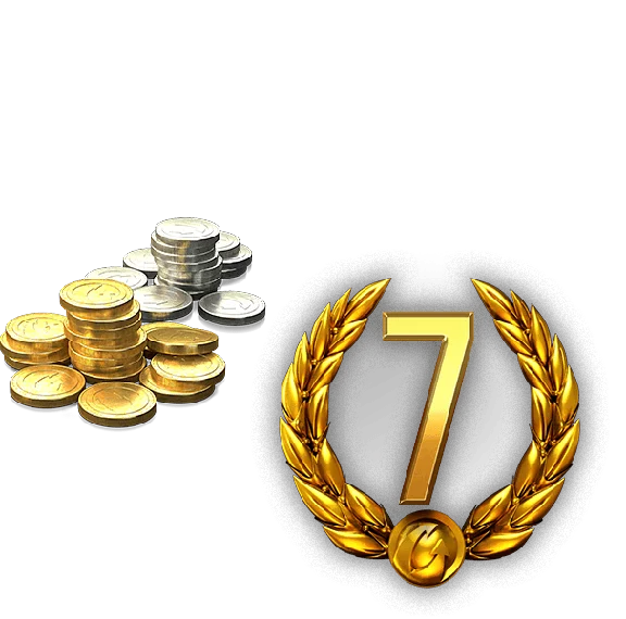 750 gold + 400,000 silver + 7 PA (RU) World of Tanks
