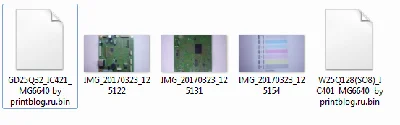 Dumps chips Canon MG6640 printer to reset 5B00