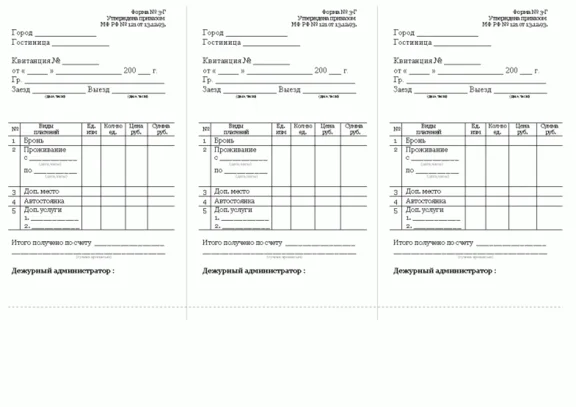 Hotel form, form the shape of the hotel 3 years