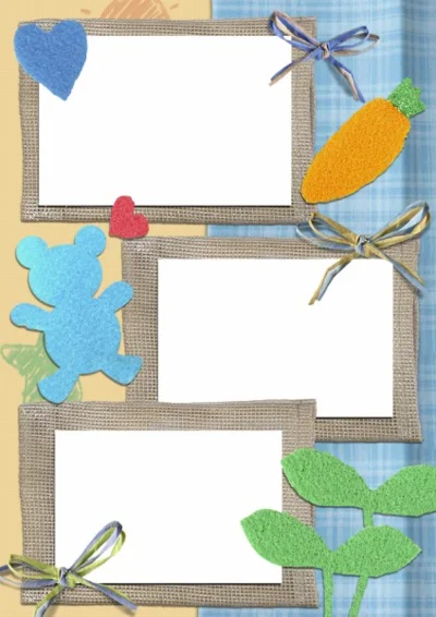 Children´s album Scrapbook - templates for Photoshop.