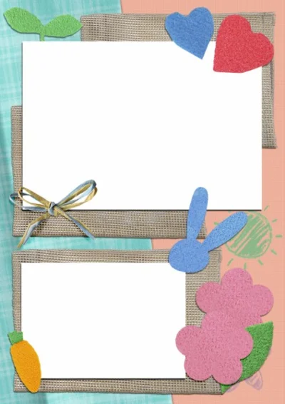 Children´s album Scrapbook - templates for Photoshop.