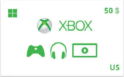 Подарочная карта Xbox 50 долл. US-регион