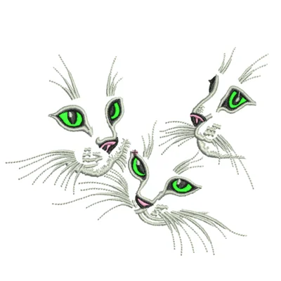 Machine Embroidery KITTENS