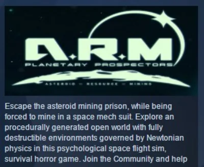 A.R.M. PLANETARY PROSPECTORS EP1 Asteroid Resource Mini