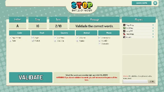 Stop Online Battle of Words ( Steam Key / Region Free )