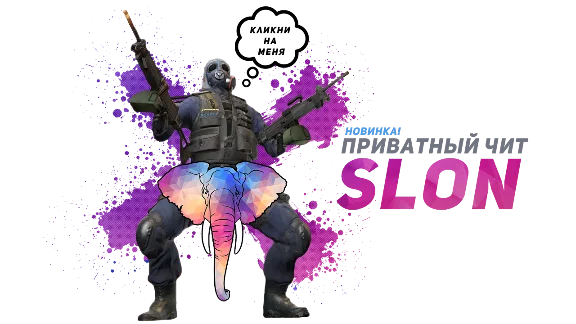 Private hack SLON for CS:GO - 1 day acces