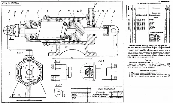 Cylinder pneumatic MCH00.21.00.00 Detailing