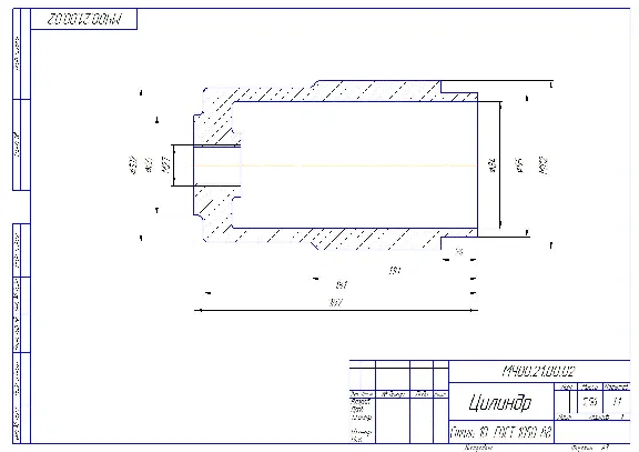 Cylinder pneumatic MCH00.21.00.00 Detailing