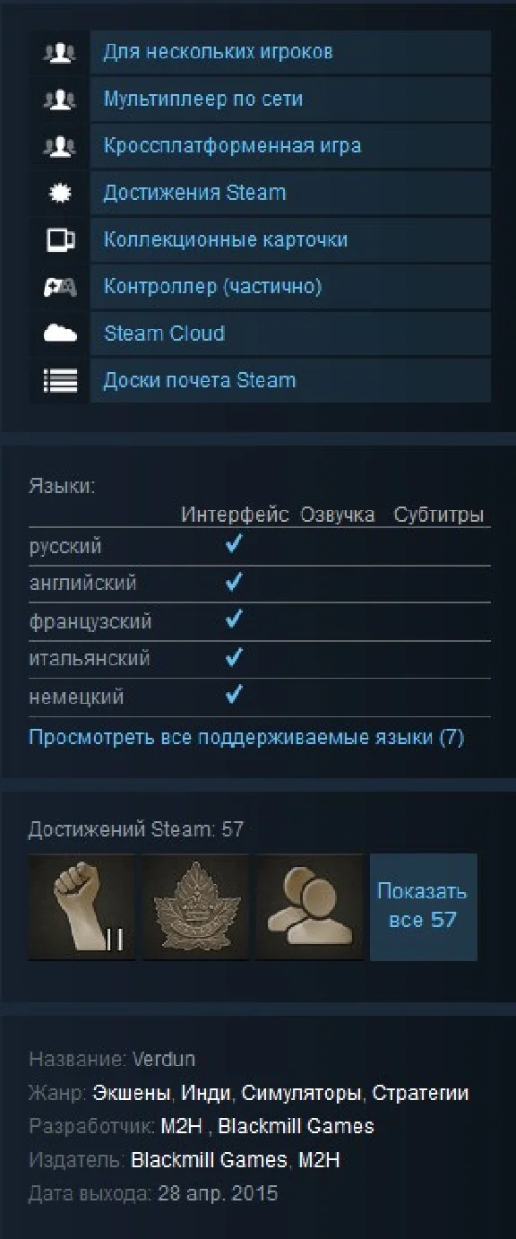 Verdun  (Steam Gift RU/CIS)