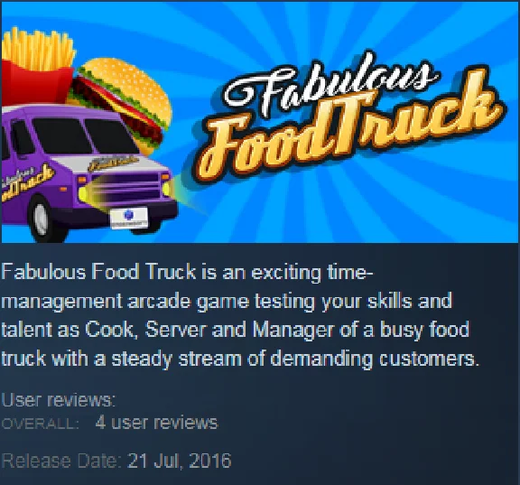 Fabulous Food Truck (Steam KEY / Region free / Global)