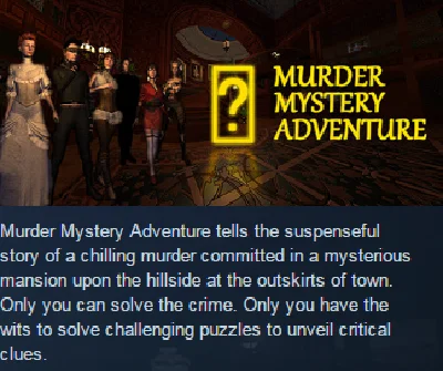 Murder Mystery Adventure(Steam KEY / Region free / ROW)