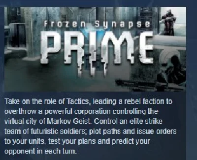 Frozen Synapse Prime 2 in 1 💎 STEAM KEY REGION FREE