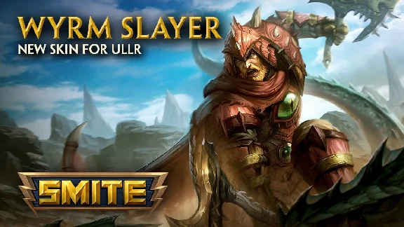 SMITE  Ullr GOD + Wyrm Slayer Hunt skin ( Region free )