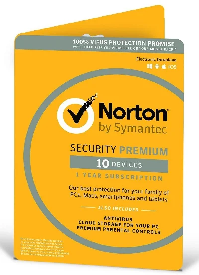 Norton Security Premium 10 активаций на 90 дней