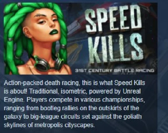 Speed Kills  STEAM KEY REGION FREE GLOBAL