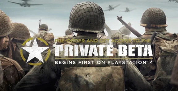Call of Duty WORLD WAR 2 WW2 BETA Private Access PS4