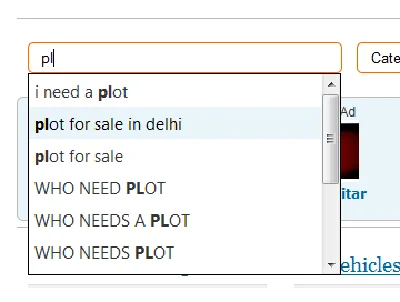 [Osclass] Auto Complete Search Plugin