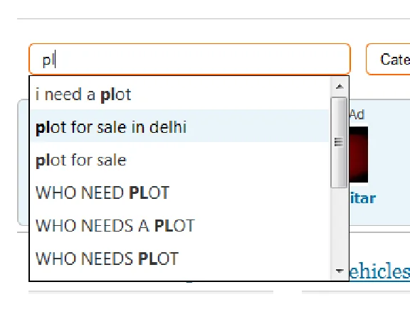 [Osclass] Auto Complete Search Plugin