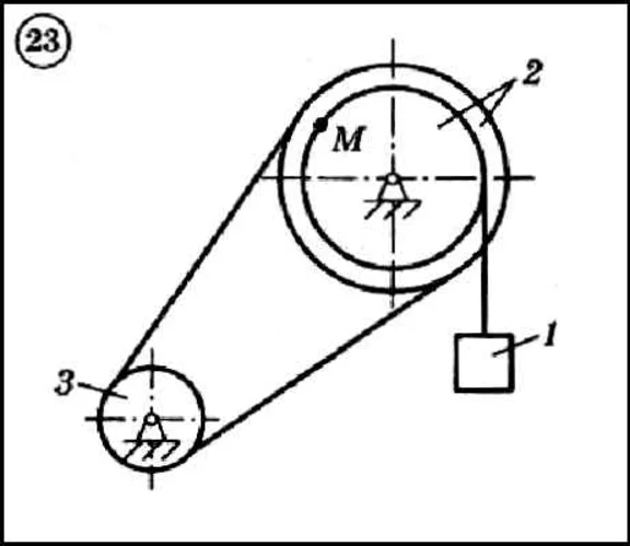 Решение задачи К2 вариант 23 (К2-23) - Диевский В.А.
