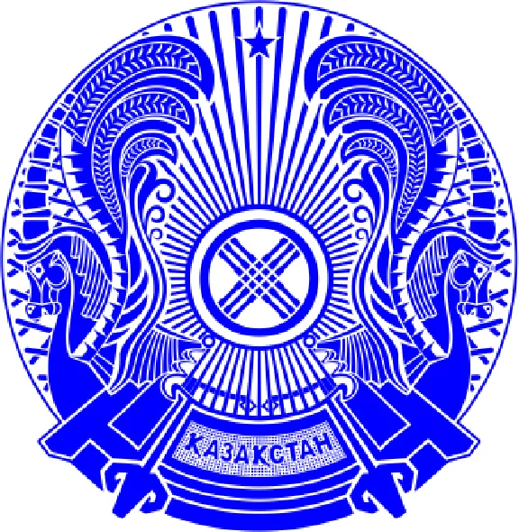 The coat of arms of Kazakhstan in accordance with GOST