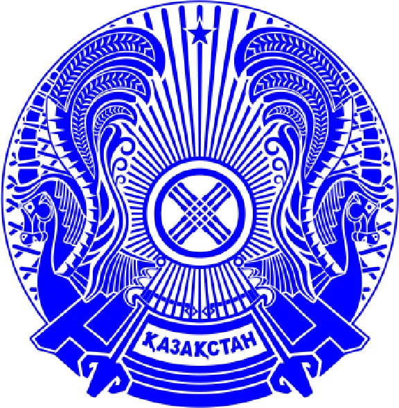 The coat of arms of Kazakhstan in accordance with GOST