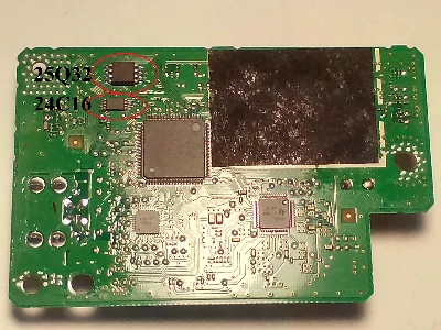Canon G2400 dump 25Q32 + 24C16 for resetting 5B00