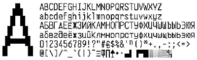 The font of payment terminal SVYAZNOY (VKP-80 v1) (otf)