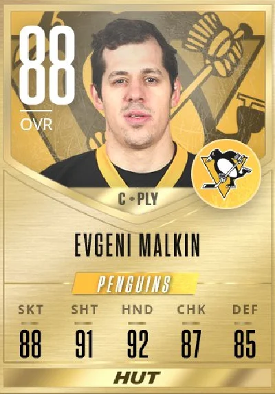 Gold. Player card NHL20 HUT.