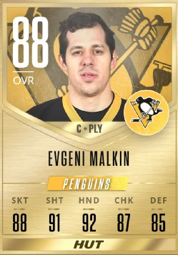 Gold. Player card NHL20 HUT.