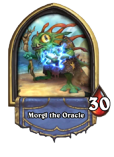 МОРГЛ ОРАКУЛ Hearthstone - шаман портрет + Подарок