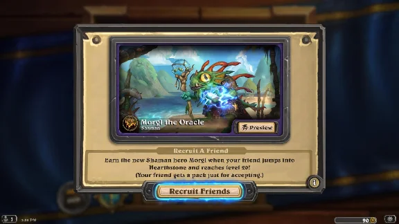 МОРГЛ ОРАКУЛ Hearthstone - шаман портрет + Подарок