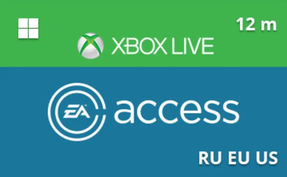 Подарочная карта Xbox One EA Access 12 мес. Россия