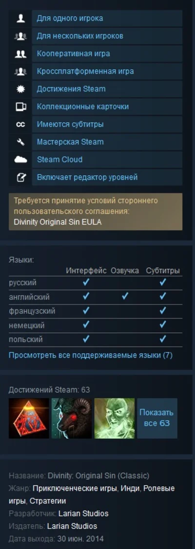 Divinity: Original Sin Enhanced Edition RU\CIS