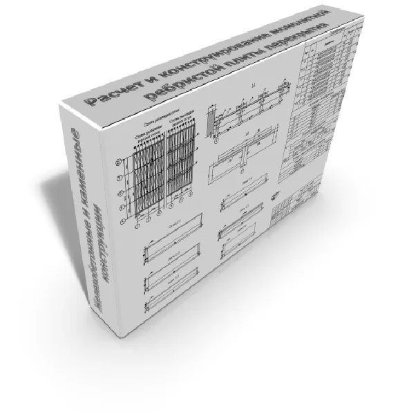 Calculation and construction of a monolithic ribbed pla