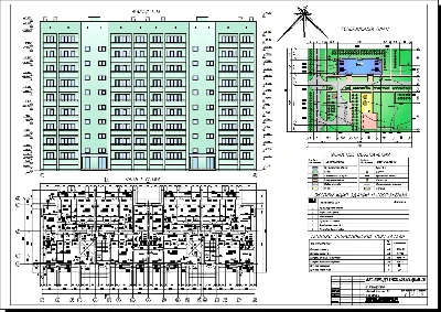 Residential building for 72 apartments