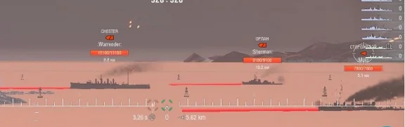 Точка упреждения 0.6.15.1 для World of Warships [0.7.0]
