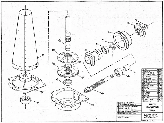 You Aviator. Drawings of helicopter Aeros.