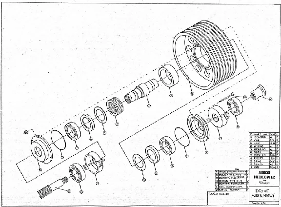 You Aviator. Drawings of helicopter Aeros.