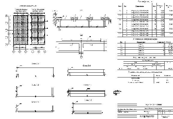 Calculation and construction of a monolithic ribbed pla