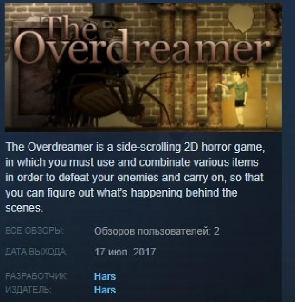 The Overdreamer STEAM KEY REGION FREE GLOBAL