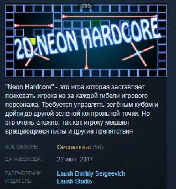 Neon Hardcore STEAM KEY REGION FREE GLOBAL