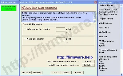 Epson L6160, L6170, L6190 Adjustment Program