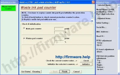 Epson L4150, L4160 Adjustment Program