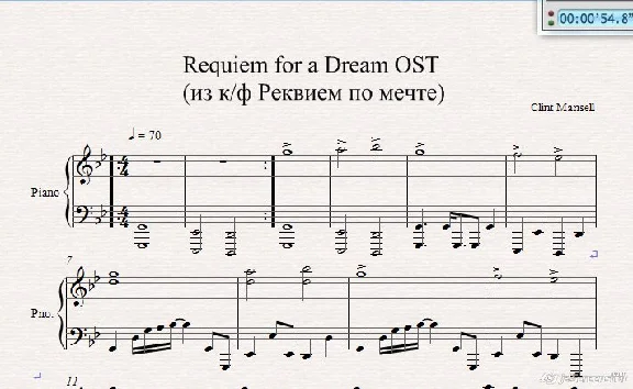Requiem for f Dream OST (из к ф Реквием по мечте) пиано