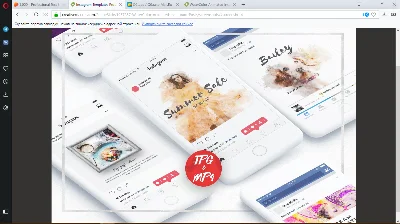 PSD] Анимированные Акварельные шаблоны для Insta и FB