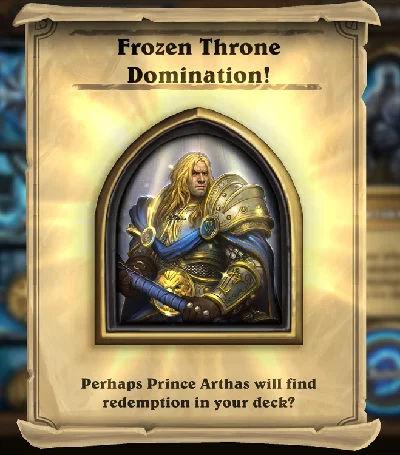 Hearthstone (Portrait of Arthas; Global)+GIFT
