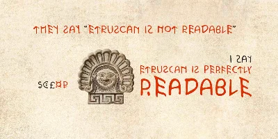Исторический шрифт Этрурия